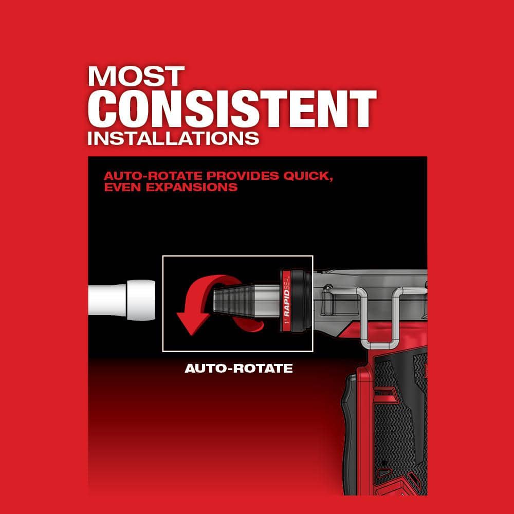 Milwaukee M12 FUEL ProPEX Expansion Tool with 1/2 in. to 1 in. RAPID SEAL ProPEX Expander Heads & M12 PVC Pipe Shear