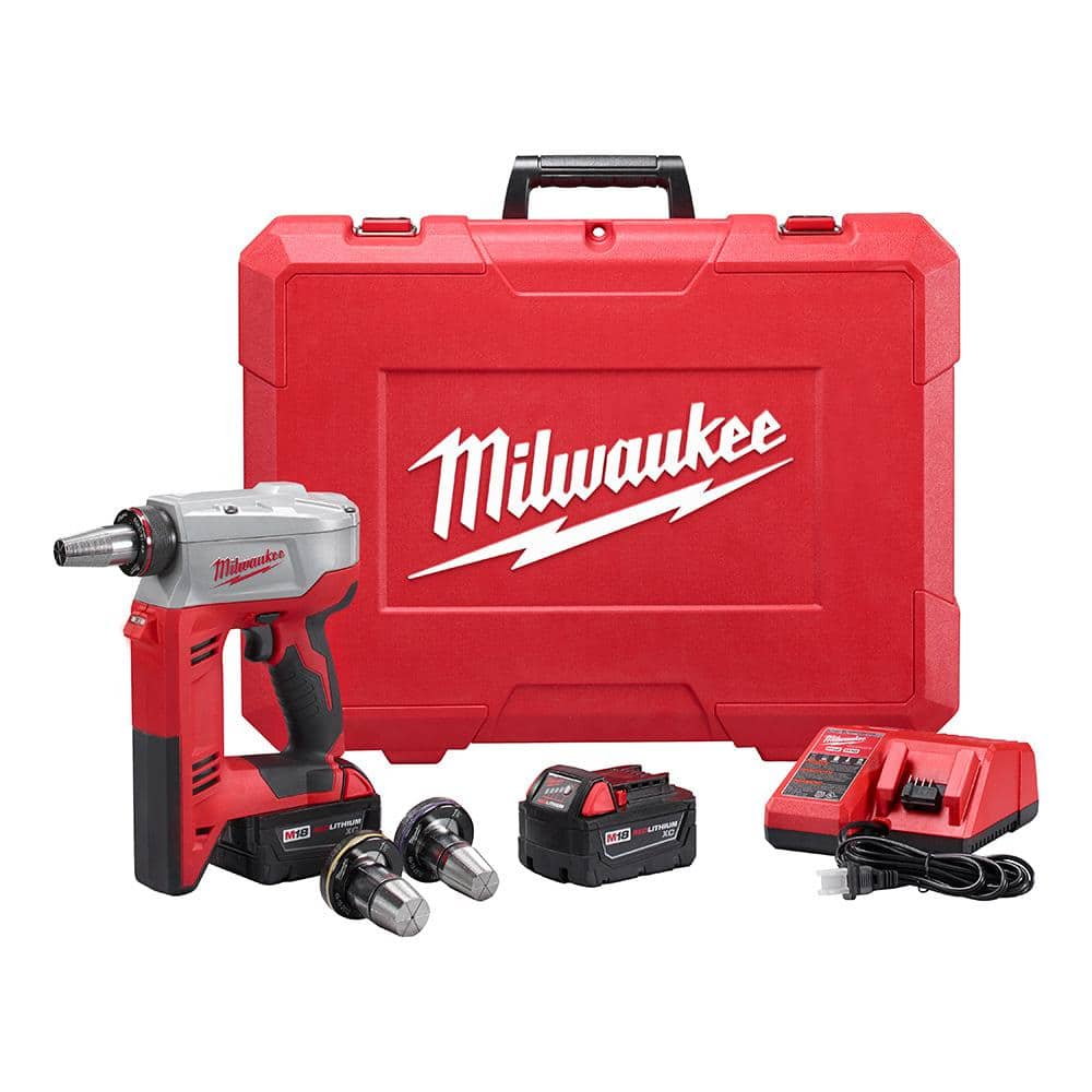 Milwaukee M18 ONE-KEY 18-Volt Cordless FORCE LOGIC ProPEX Expansion Tool Kit, 2–3 in. with (2) 8.0Ah Batteries