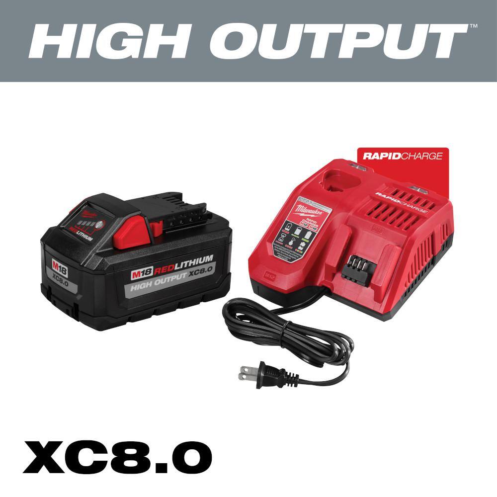 Milwaukee M18 FUEL 18-Volt Lithium-Ion Brushless Cordless Gen II 18-Gauge Brad Nailer W/M18 SURGE 1/4 in. DRIVER & 8.0 Battery Kit