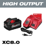 Milwaukee M18 FUEL 18-Volt Lithium-Ion Brushless Cordless Gen II 18-Gauge Brad Nailer W/M18 SURGE 1/4 in. DRIVER & 8.0 Battery Kit