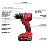 Milwaukee M18 FUEL 18-Volt Lithium-Ion Brushless Cordless Gen II 18-Gauge Brad Nailer W/M18 Brushless 1/2 Drill Driver Kit