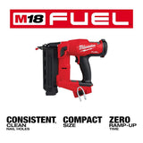 Milwaukee M18 FUEL 18-Volt Lithium-Ion Brushless Cordless Gen II 18-Gauge Brad Nailer Kit with 8.0 Ah Battery and Rapid Charger