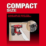 Milwaukee M18 FUEL 18-Volt Lith-Ion Brushless Cordless 16-Gauge Straight Finish Nailer w/Orbit Sander & (1) 3 Ah Battery/Charger