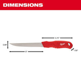Milwaukee 6 in. Smooth Blade Insulation Knife, Stainless Steel, Full Tang