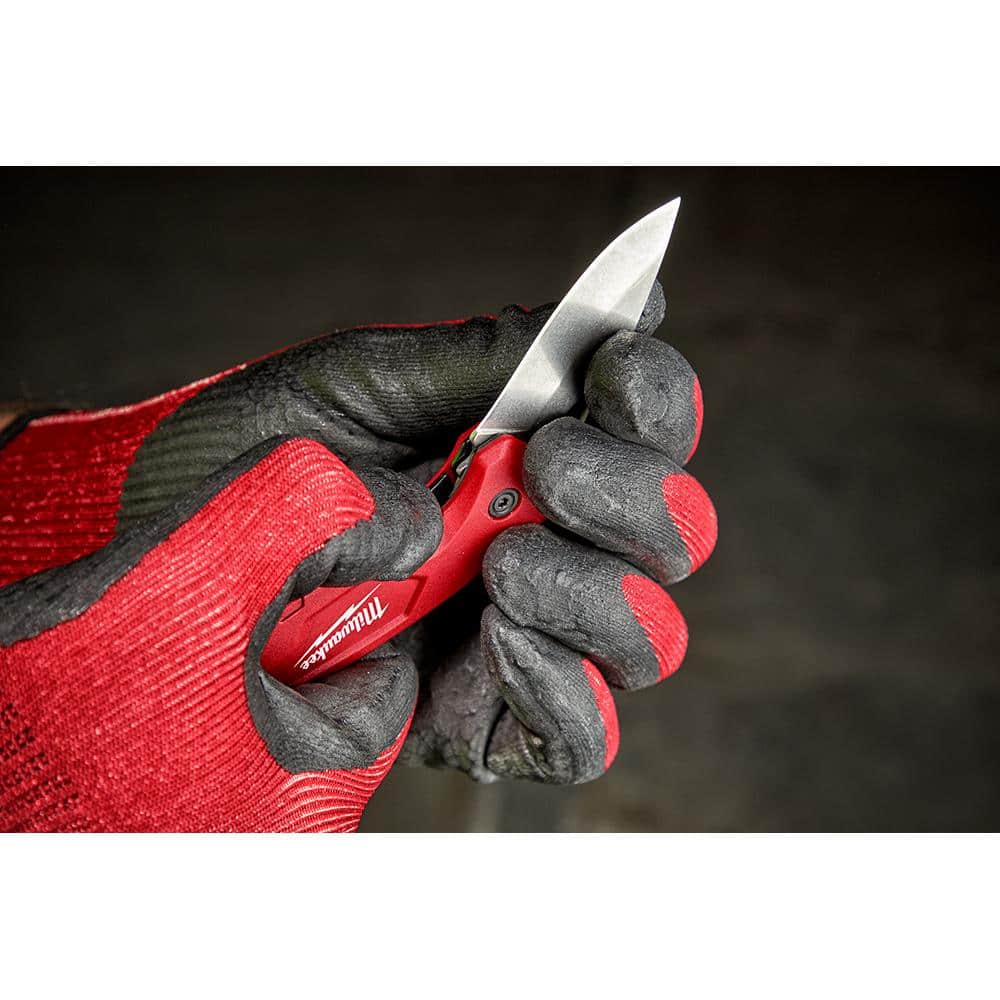 Milwaukee Compact Folding Knife with 2.5 in. Blade, Liner Lock, Stainless Steel