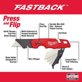 Milwaukee FASTBACK 3 in. 5-in-1 Folding Knife and FASTBACK Folding Utility Knife Set (3-Piece)