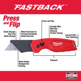 Milwaukee FASTBACK 3 in. 5-in-1 Folding Knife and FASTBACK Folding Utility Knife Set (3-Piece)