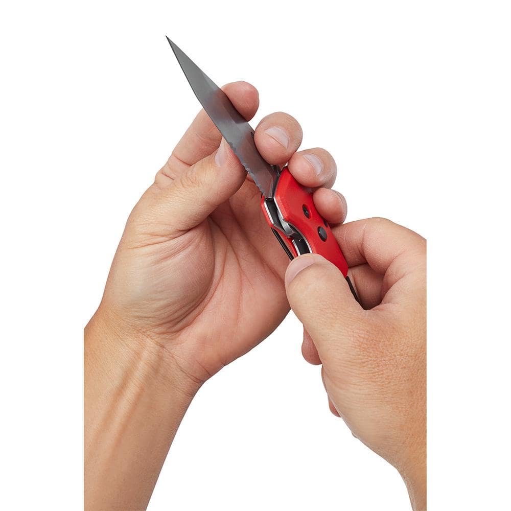 Milwaukee FASTBACK 3 in. 5-in-1 Folding Knife and FASTBACK Folding Utility Knife Set (3-Piece)