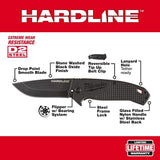Milwaukee 3 in. Hardline D2 Steel Smooth Blade Pocket Folding Knife