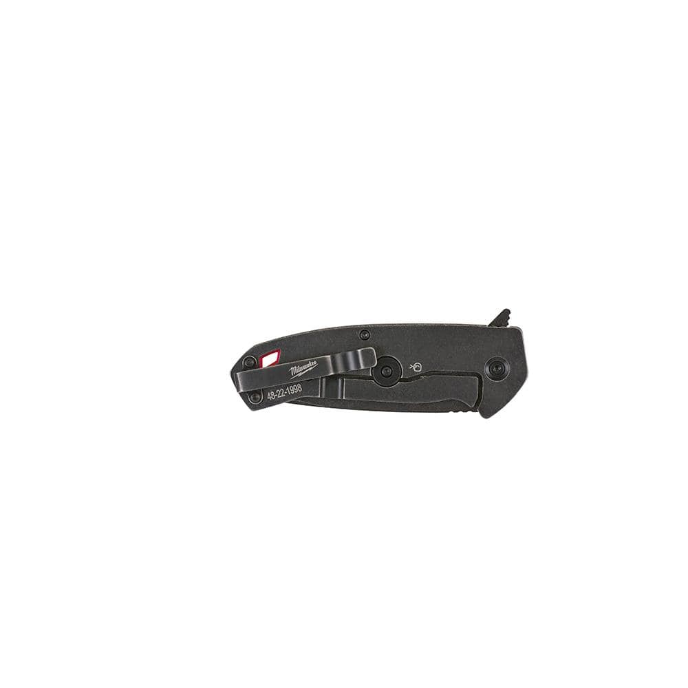 Milwaukee Hardline D2 Steel Folding Knives, 3 in. Serrated Tanto + 3.5 in. Smooth Drop Point (Model 48-22-1998 & 48-22-1999)