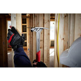 Milwaukee 17 oz. Smooth Face Framing Hammer, Steel I‑Beam Handle, Shockshield Grip (48-22-9017)
