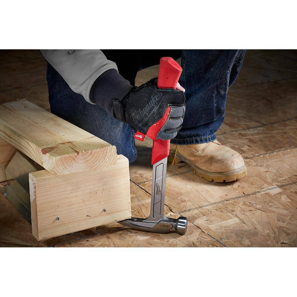 Milwaukee 22 oz. Milled Face Framing Hammer with 7 in. Hammer Loop