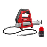Milwaukee M12 12-Volt Lithium-Ion Cordless Grease Gun (Tool-Only), 8,000 PSI, 36-in Hose