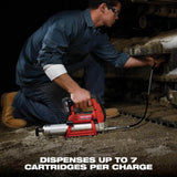 Milwaukee M12 12-Volt Lithium-Ion Cordless Grease Gun (Tool-Only), 8,000 PSI, 36-in Hose
