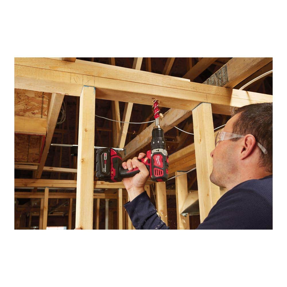 Milwaukee M18 18-Volt Lithium-Ion Cordless 1/2 in. Hammer Drill/Driver, Tool-Only (Model 2607-20)