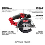 Milwaukee M18 FUEL 18V Lithium-Ion Brushless Cordless 1/2 in. Hammer Drill Driver Kit with 5-3/8 in. Circular Saw