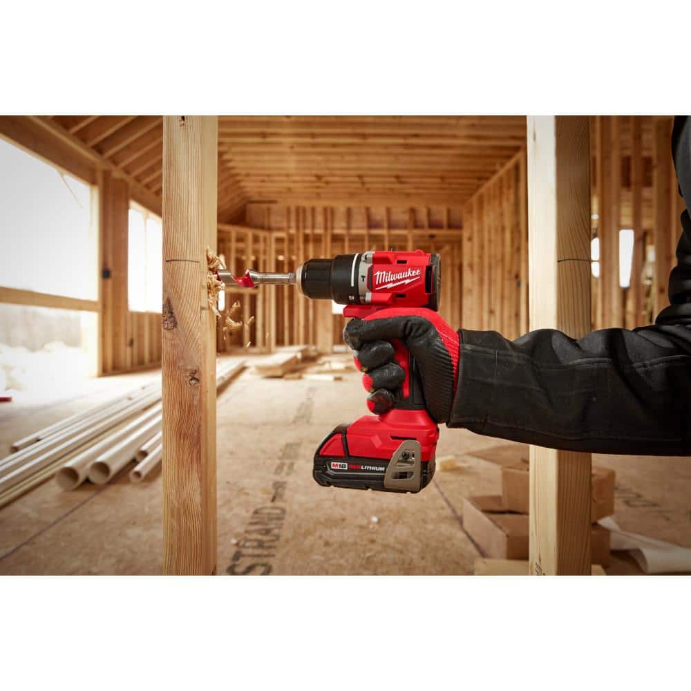 18-Volt Lithium-Ion Cordless Brushless 1/2 in. Compact Hammer Drill/Driver (Tool-Only)