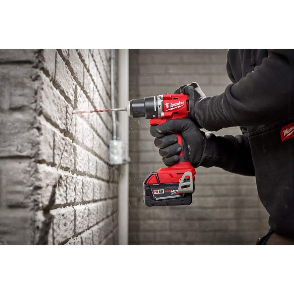 18-Volt Lithium-Ion Cordless Brushless 1/2 in. Compact Hammer Drill/Driver (Tool-Only)