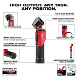 Milwaukee 500 Lumens LED Pivoting REDLITHIUM USB Flashlight and 600 Lumens LED REDLITHIUM Hard Hat Headlamp (2-Pack)