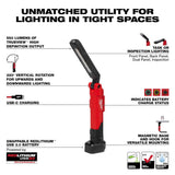 Milwaukee 550 Lumens REDLITHIUM USB Stick Light w/ Magnet + 600 Lumens REDLITHIUM Hard Hat Headlamp Kit
