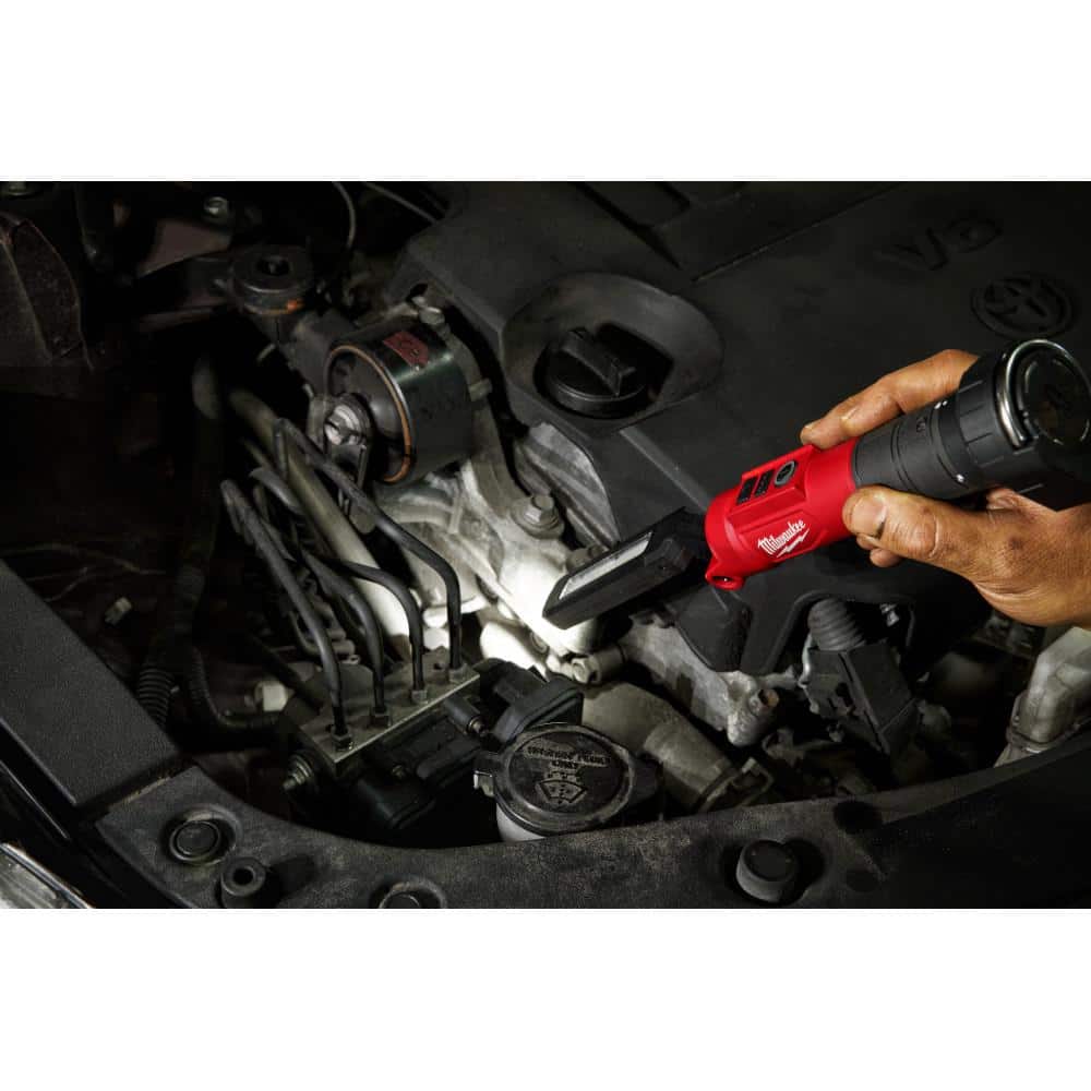 Milwaukee 550 Lumens REDLITHIUM USB Stick Light w/ Magnet + 600 Lumens REDLITHIUM Hard Hat Headlamp Kit