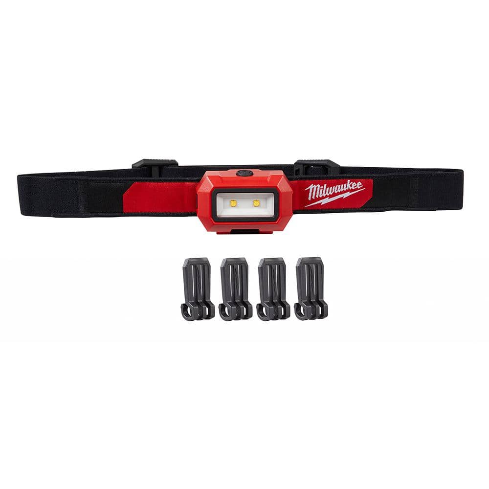 Milwaukee 350 Lumens LED Headlamp, Model 2103, IP54, 3 AAA