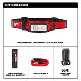 Milwaukee 600 Lumens LED REDLITHIUM Hard Hat Headlamp (2-Pack)
