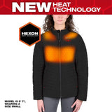 Milwaukee Women’s X-Small M12 12V Lithium-Ion Cordless AXIS Black Heated Jacket Kit with (1) 3.0 Ah Battery and Charger