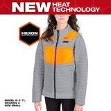 Milwaukee Women’s X-Small M12 12V Lithium-Ion Cordless AXIS Gray Heated Jacket Kit with (1) 3.0 Ah Battery and Charger