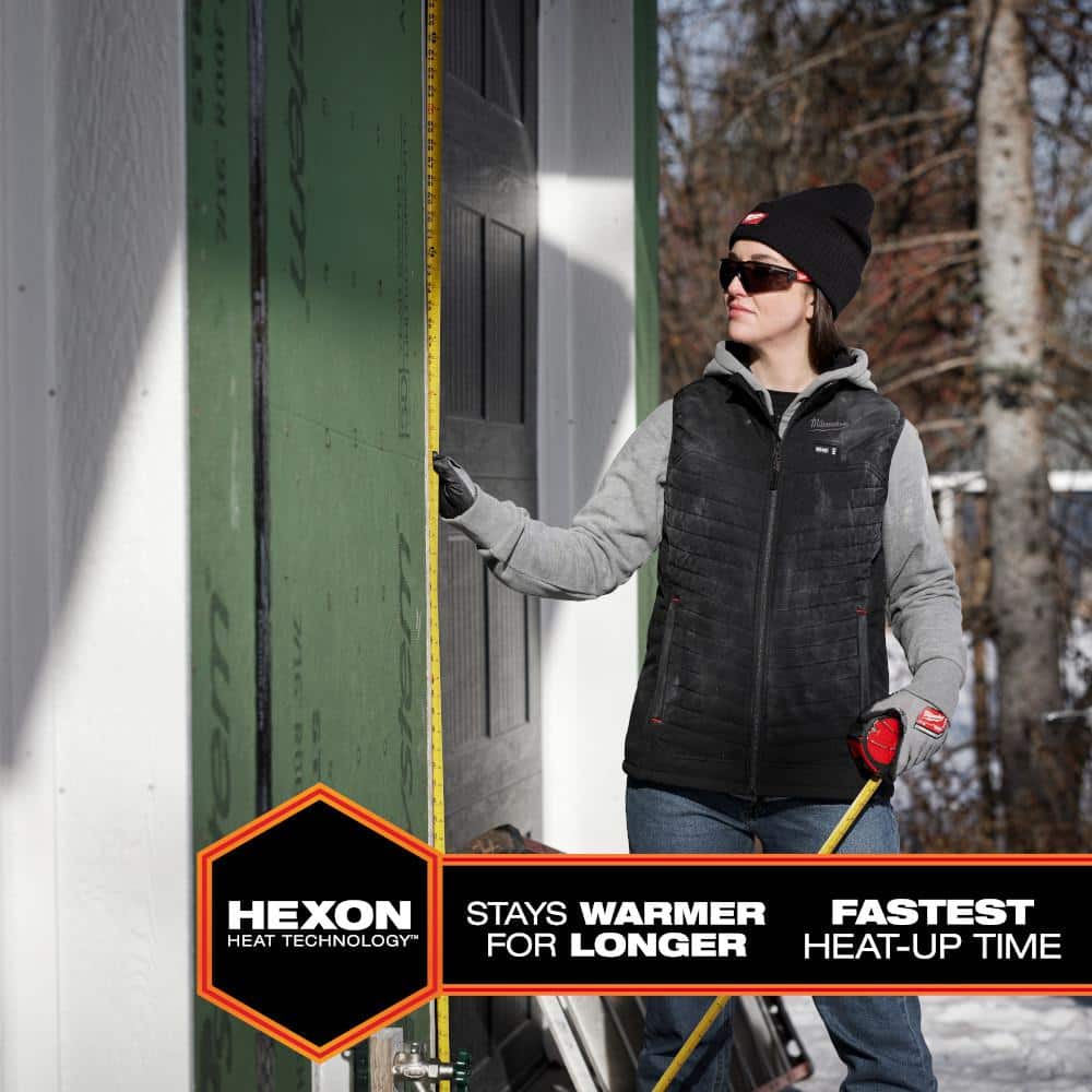 Milwaukee Women’s Medium M12 12V Lithium‑Ion Cordless AXIS Heated Vest – Black (Vest Only)