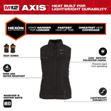 Milwaukee Women’s Medium M12 12V Lithium‑Ion Cordless AXIS Heated Vest – Black (Vest Only)