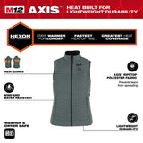 Milwaukee Women’s Small M12 12V Lithium-Ion Cordless AXIS Green Heated Vest Kit with (1) 2.0 Ah Battery and Charger, F300E-21S