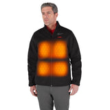 Milwaukee Men's Large M12 12V Lithium-Ion Cordless TOUGHSHELL Black Heated Jacket (Jacket and Charger/Power Source Only)