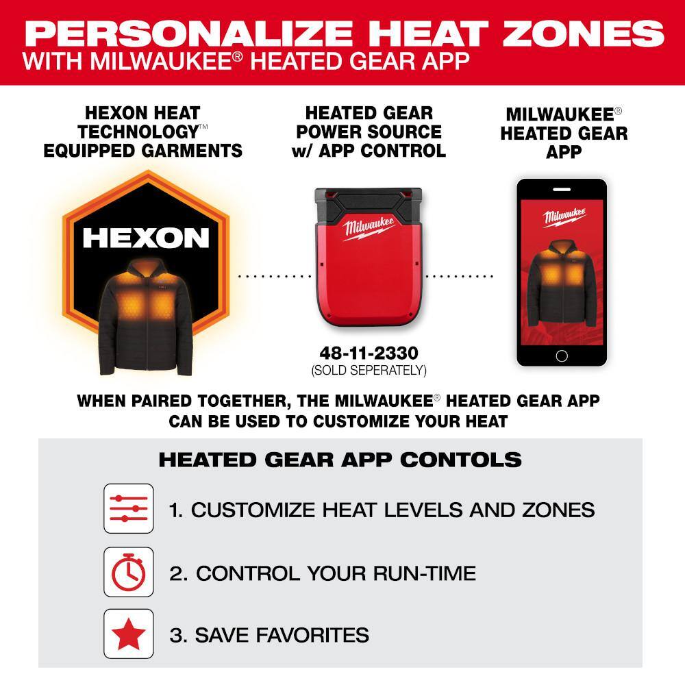 Milwaukee Men's Large M12 12V Lithium-Ion Cordless TOUGHSHELL Gray Heated Jacket (Jacket and Charger/Power Source Only)