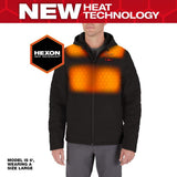 Milwaukee Men’s Small M12 12V Lithium‑Ion Cordless AXIS Gray Heated Jacket Kit with (1) 3.0Ah Battery and Charger