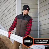 Milwaukee Men's Large M12 12V Lithium-Ion Cordless AXIS Brown Heated Vest Kit with (1) 2.0 Ah Battery and Charger