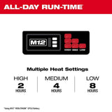 Milwaukee Men’s XL M12 12V Lithium-Ion Cordless Black Heated Hoodie Kit with (1) 2.0Ah Battery & Charger