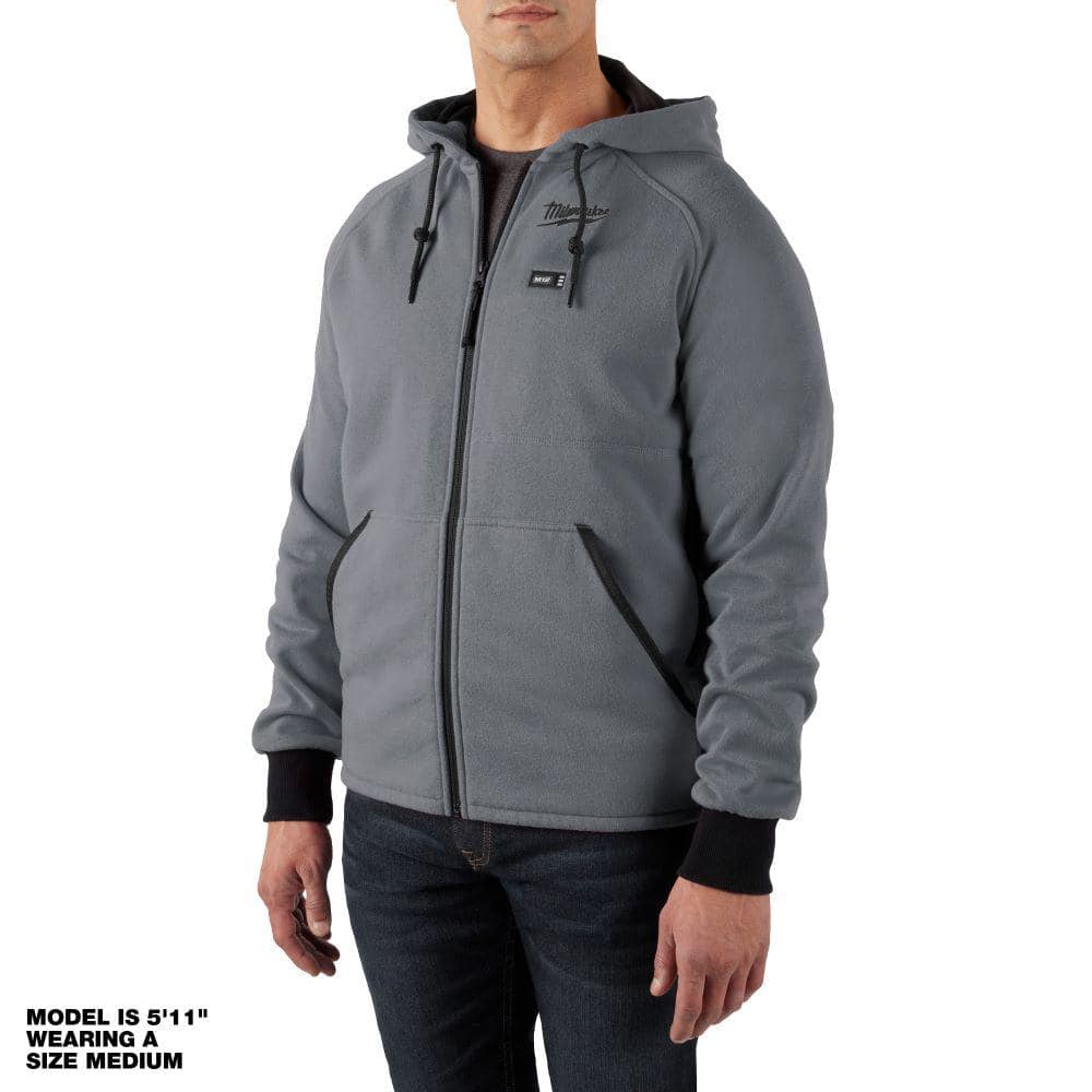 Milwaukee M12 Men’s Heated Hoodie, Large, 12-Volt Lithium-Ion Cordless, Green (Jacket & Battery Holder Only)