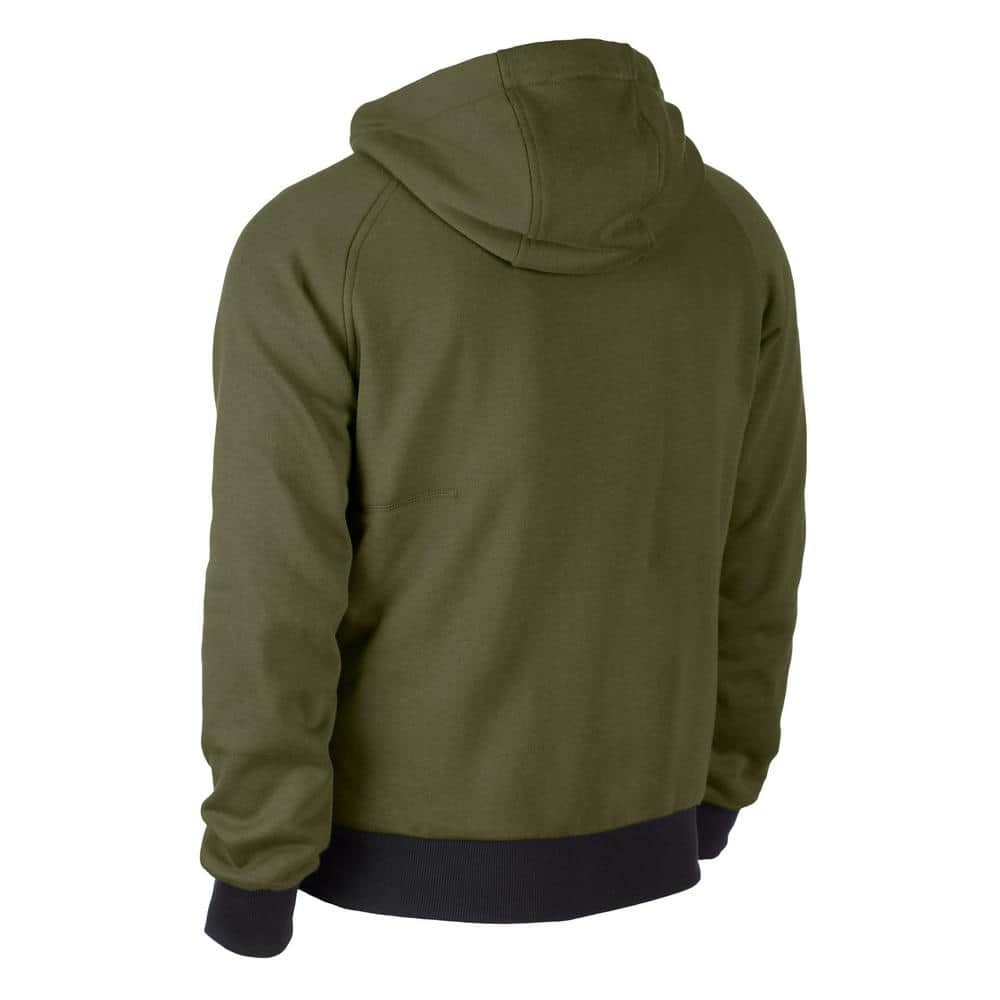 Milwaukee Men's Large M12 12-Volt Lithium-Ion Cordless Green Heated Jacket Hoodie (Jacket and Battery Holder Only)