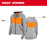 Milwaukee Women’s X-Large M12 12-Volt Lithium-Ion Cordless Blue Heated Hoodie Kit with (1) 2.0Ah Battery & Charger