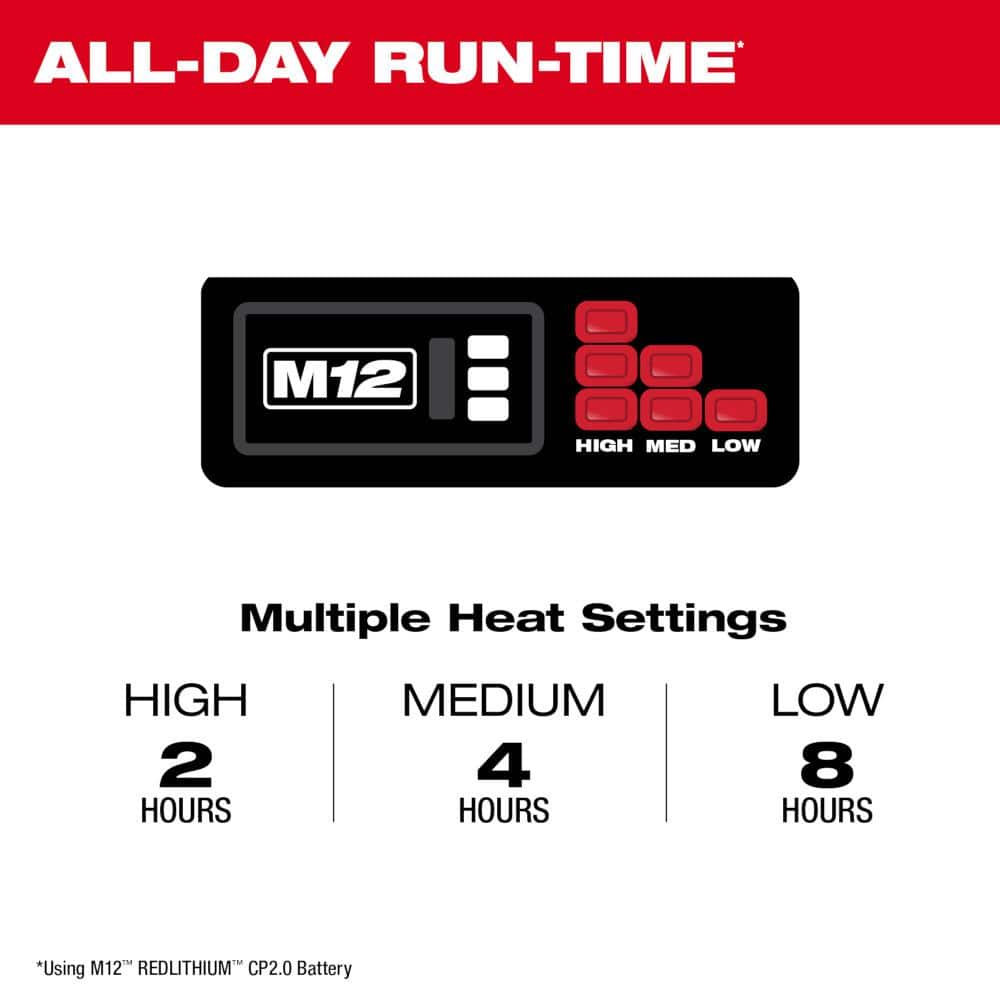 Milwaukee Women's 2X-Large M12 12-Volt Lithium-Ion Cordless Red Heated Jacket Hoodie Kit with (1) 2.0Ah Battery and Charger