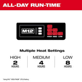 Milwaukee Women's Small M12 12-Volt Lithium-Ion Cordless Red Heated Jacket Hoodie Kit with (1) 2.0Ah Battery and Charger