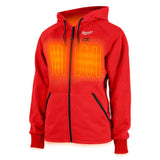 Milwaukee Women’s X-Large M12 12-Volt Lithium-Ion Cordless Red Heated Hoodie Kit with (1) 2.0Ah Battery and Charger