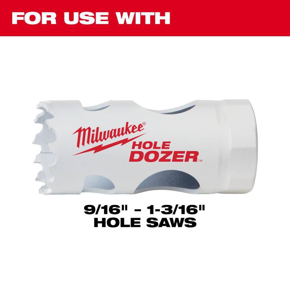 Milwaukee 3/8 in. Small Hole Saw Arbor with Pilot Drill Bit (Model 49-56-7010)