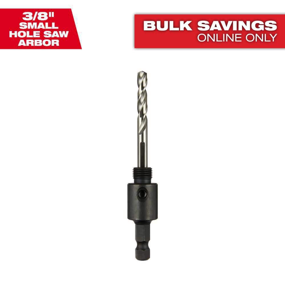 Milwaukee 3/8 in. Small Hole Saw Arbor with Pilot Drill Bit (Model 49-56-7010)