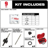 Milwaukee Hole Dozer General Purpose Bi‑Metal Hole Saw Set, 39‑Piece