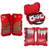 Milwaukee Hole Dozer General Purpose Hole Saw Set with Titanium Drill Bit Set, Spade Bit Set & Oscillating Wood Blades (47-Piece)