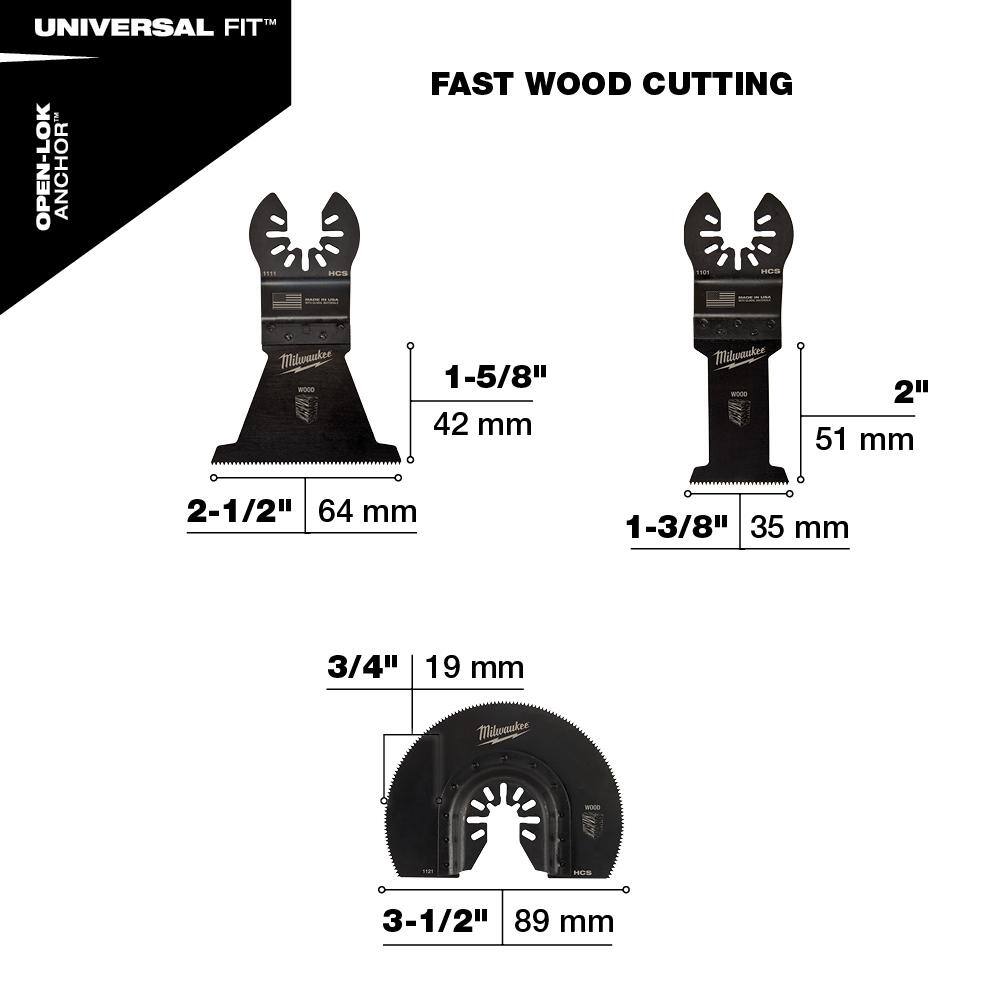 Milwaukee Hole Dozer General Purpose Hole Saw Set with Titanium Drill Bit Set, Spade Bit Set & Oscillating Wood Blades (47-Piece)