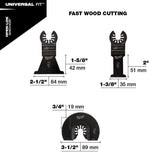 Milwaukee Hole Dozer General Purpose Hole Saw Set with Titanium Drill Bit Set, Spade Bit Set & Oscillating Wood Blades (47-Piece)