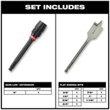 Milwaukee Hole Dozer General Purpose Hole Saw Set with Titanium Drill Bit Set, Spade Bit Set & Oscillating Wood Blades (47-Piece)